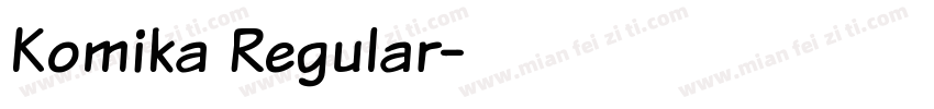 Komika Regular字体转换